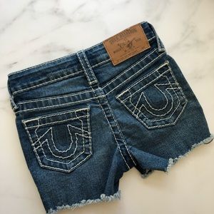 True Religion Jean shorts Girls size 6